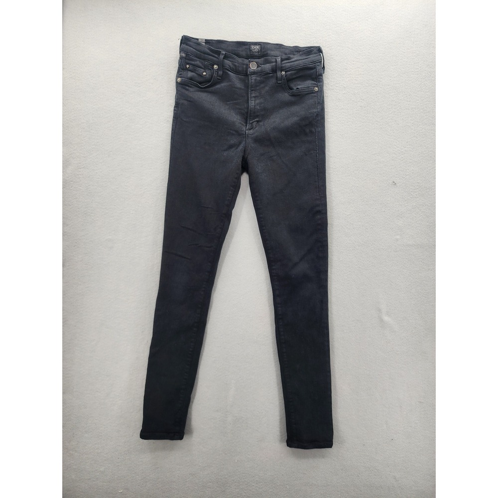 Citizens of Humanity Rocket High Rise Skinny Jeans Black Size 31 Premium Denim